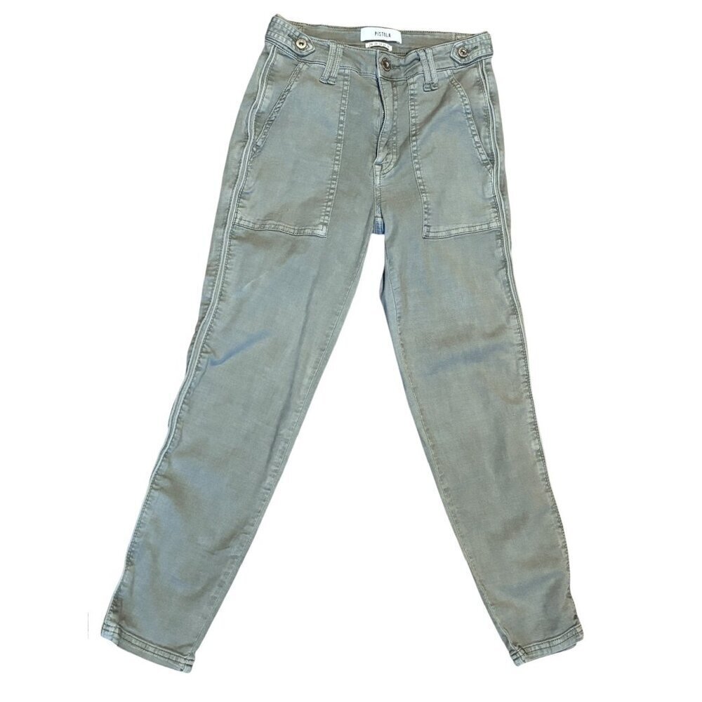 Pistola Womens Olive Green Jeans - Picture 1 of 7